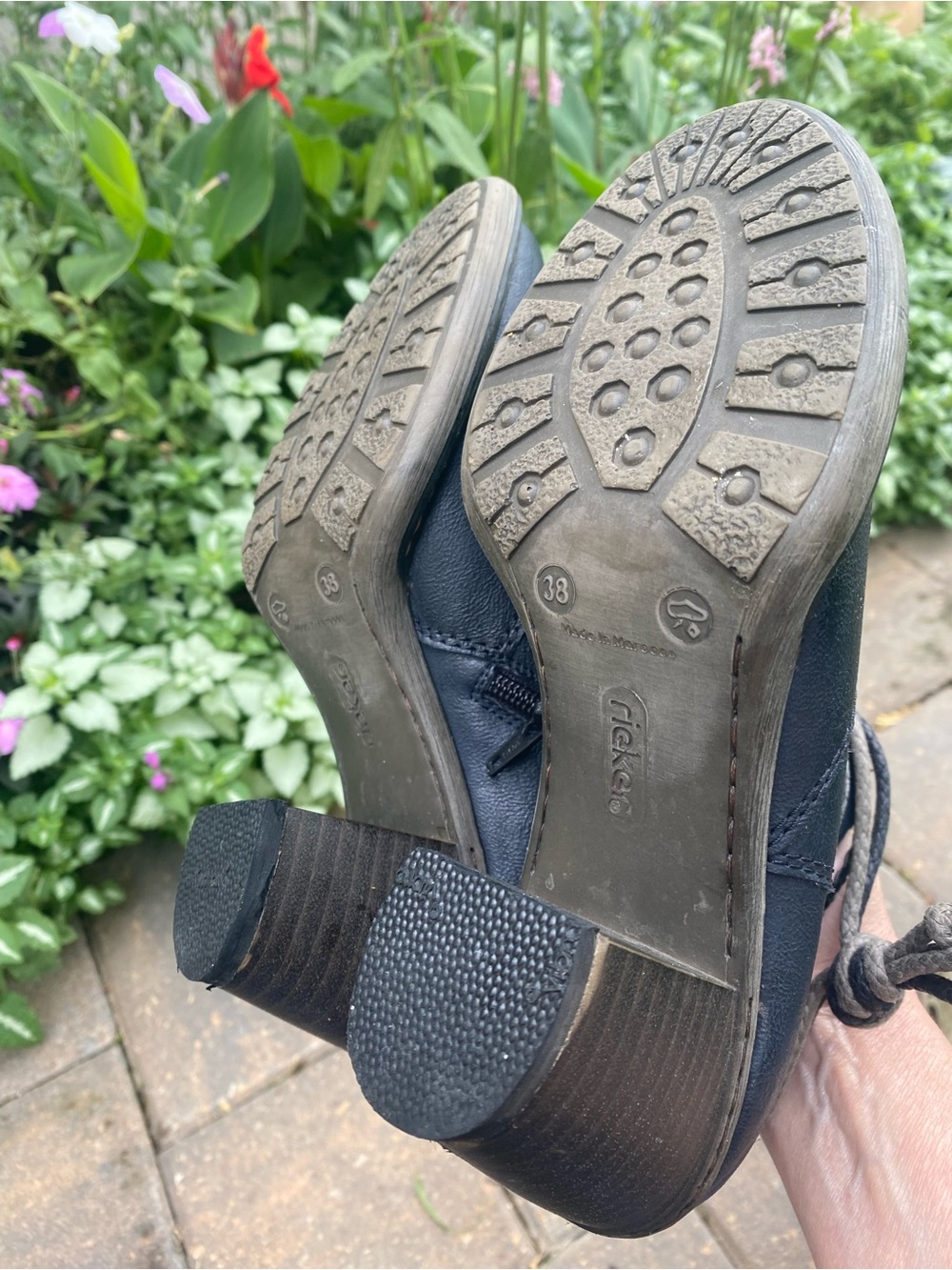 Rieker "Lisa" Ankle Boots — Black — Size 7 (EU 38), Summer Sale - Picture 6 of 9